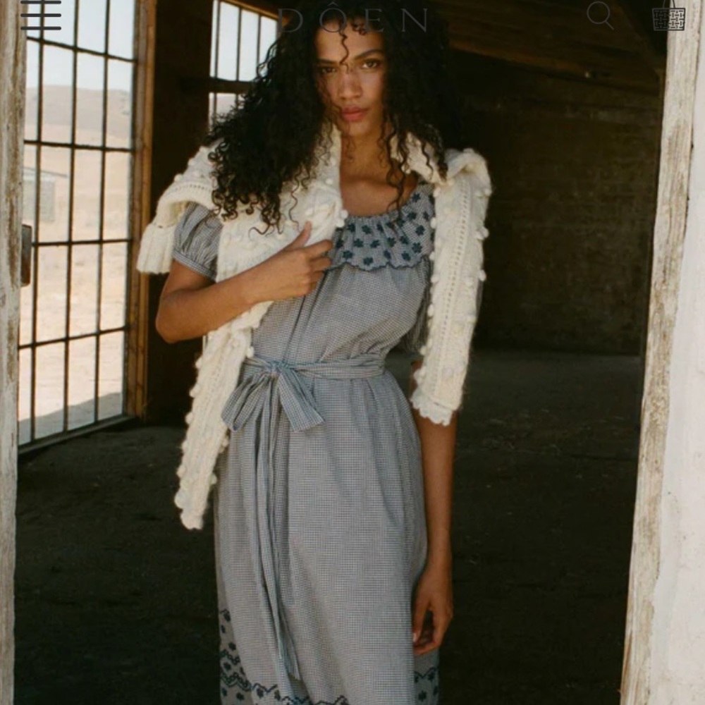 Doen maxi ruffle Hill dress